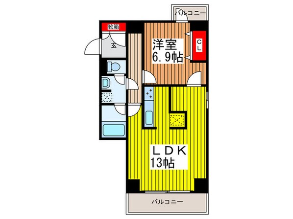 フォルトゥ－ナ桜木の物件間取画像